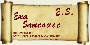 Ema Samčović vizit kartica